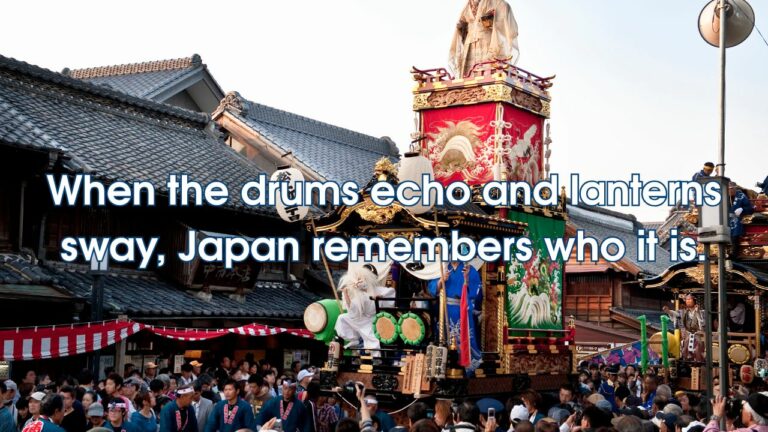 When the drums echo and lanterns sway, Japan remembers who it is.