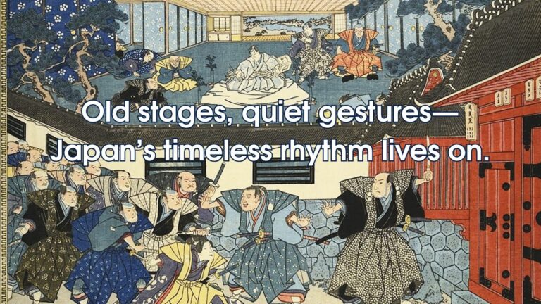 Old stages, quiet gestures—Japan’s timeless rhythm lives on.